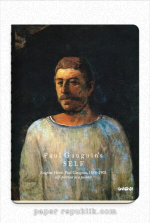 Paul Gauguin self portrait black background