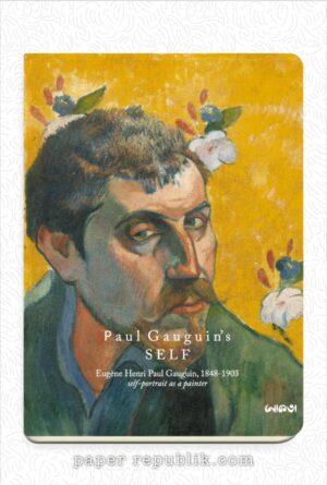 Paul Gauguin self portrait white flower
